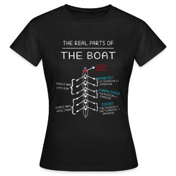 Aviron bateau de rame aviron - T-shirt Femme - noir - Devant - AI Model Female 172 dark (172cm)