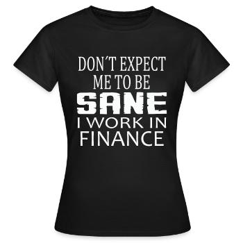 Accountant Finance Accounting Accountant - Women's T-Shirt - black - Front - AI Model Female 172 dark (172cm)