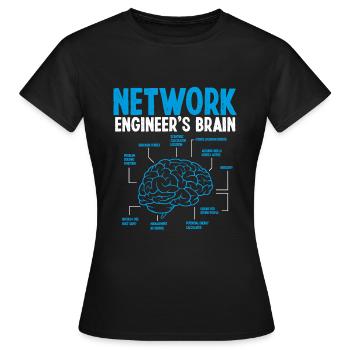 Network Engineering Cloud Network Engineer - Frauen T-Shirt - Schwarz - Vorne - AI Model Female 172 dark (172cm)