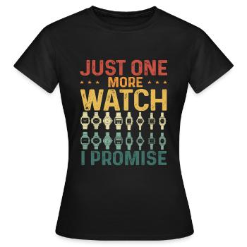 Watch Collector Box Watch Collection Collecting - Frauen T-Shirt - Schwarz - Vorne - AI Model Female 172 dark (172cm)
