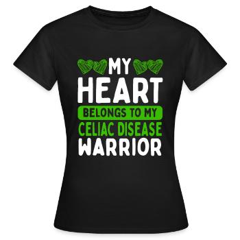 Sensibilisation à la maladie cœliaque Guerrier de la maladie cœliaque - T-shirt Femme - noir - Devant - AI Model Female 172 dark (172cm)
