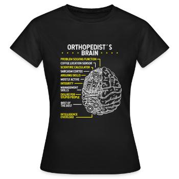 Orthopedic Surgeon Orthopedist Physical Therapy - Frauen T-Shirt - Schwarz - Vorne - AI Model Female 172 dark (172cm)