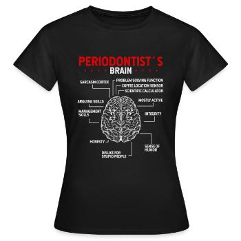Periodontist Recommended Periodontist Toothpaste - Women's T-Shirt - black - Front - AI Model Female 172 dark (172cm)