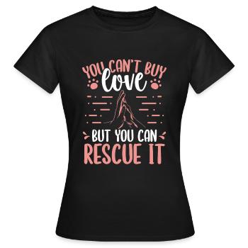 Sauvetage de chien Shetler Chien Adopter Des chiens Sauvetage d’animaux - T-shirt Femme - noir - Devant - AI Model Female 172 dark (172cm)