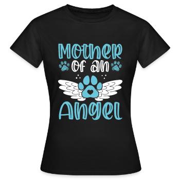 Dog Mom Dog Condolences Remembrance Dog Dad - Women's T-Shirt - black - Front - AI Model Female 172 dark (172cm)