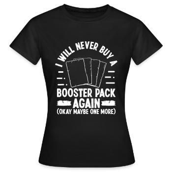 Funny Trading Card Game Collector Humor Card - Frauen T-Shirt - Schwarz - Vorne - AI Model Female 172 dark (172cm)