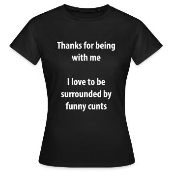 Humour drôle pour hommes Sarcasme pour femmes Gag Ideas - T-shirt Femme - noir - Devant - AI Model Female 172 dark (172cm)