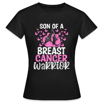 Breast Cancer Awareness Month Ribbon Son - Frauen T-Shirt - Schwarz - Vorne - AI Model Female 172 dark (172cm)