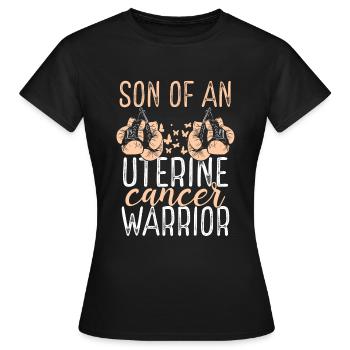 Ruban du Mois de la sensibilisation au cancer de l’utérus - T-shirt Femme - noir - Devant - AI Model Female 172 dark (172cm)