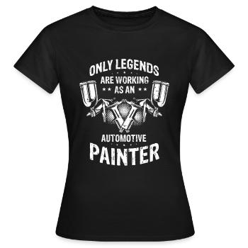 Automobile Peintre automobile Pulvérisateur automobile - T-shirt Femme - noir - Devant - AI Model Female 172 dark (172cm)