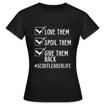 Scoutisme Chef scout Scout Scout Tournées - T-shirt Femme - noir - Devant - AI Model Female 172 dark (172cm)