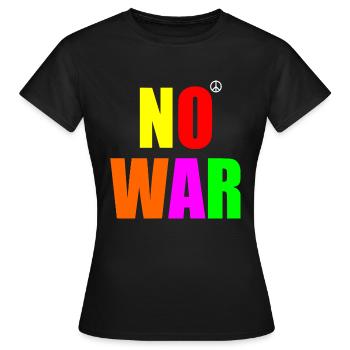 No war - T-shirt Femme - noir - Devant - AI Model Female 172 dark (172cm)