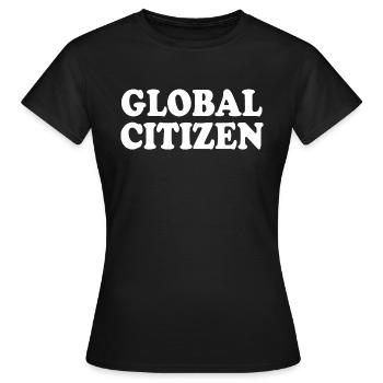 global citizen - Frauen T-Shirt - Schwarz - Vorne - AI Model Female 172 dark (172cm)