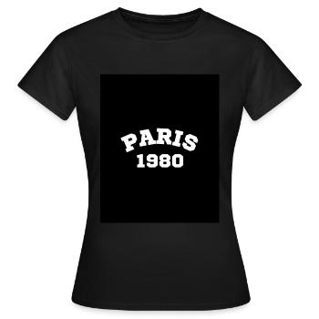Conception de polices pour la mémoire. - T-shirt Femme - noir - Devant - AI Model Female 172 dark (172cm)