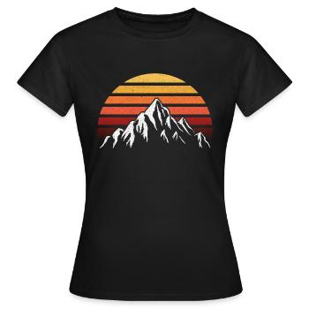 Soleil levant - T-shirt Femme - noir - Devant - AI Model Female 172 dark (172cm)