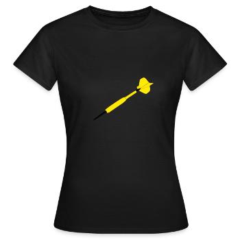 Dart in Yellow - Women's T-Shirt - black - Front - AI Model Female 172 dark (172cm)