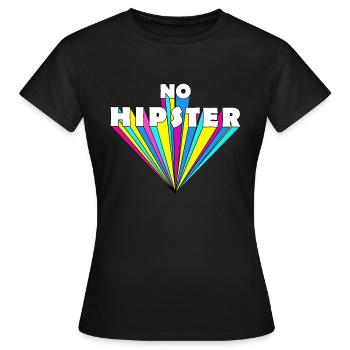 Typographie de hipster. - T-shirt Femme - noir - Devant - AI Model Female 172 dark (172cm)