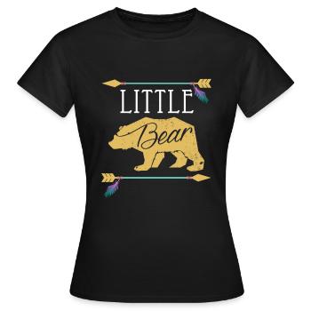 Petit Ours - Conception élégante d'idée cadeau d'ours - T-shirt Femme - noir - Devant - AI Model Female 172 dark (172cm)