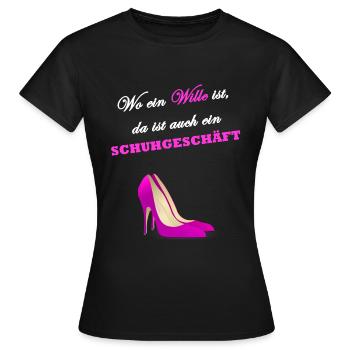 Shopping Queen - Frauen T-Shirt - Schwarz - Vorne - AI Model Female 172 dark (172cm)