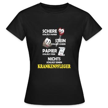 Krankenpfleger - Frauen T-Shirt - Schwarz - Vorne - AI Model Female 172 dark (172cm)