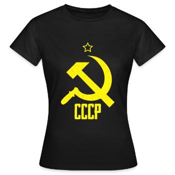 UdSSr Russland Soviet Union Symbol - Frauen T-Shirt - Schwarz - Vorne - AI Model Female 172 dark (172cm)