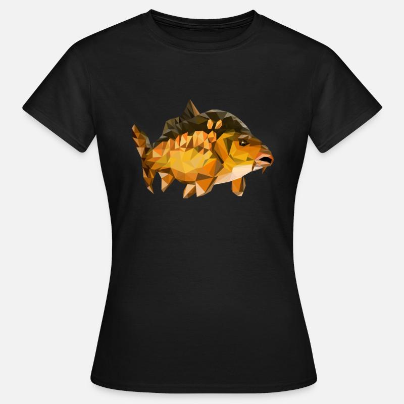 Carp polygon - Women's T-Shirt - black
