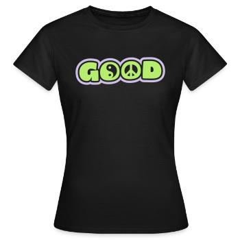 GOOD - Women's T-Shirt - black - Front - AI Model Female 172 dark (172cm)