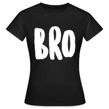 bro - Frauen T-Shirt - Schwarz - Vorne - AI Model Female 172 dark (172cm)