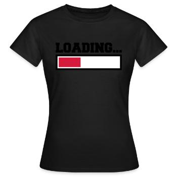 Loading - Women's T-Shirt - black - Front - AI Model Female 172 dark (172cm)