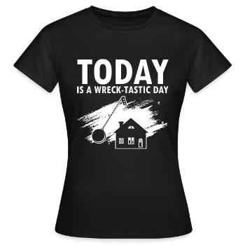 Hausabriss und Renovierungs Design - Frauen T-Shirt - Schwarz - Vorne - AI Model Female 172 dark (172cm)