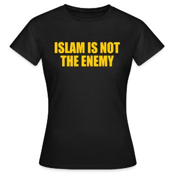 Islam is not the enemy - Women's T-Shirt - black - Front - AI Model Female 172 dark (172cm)