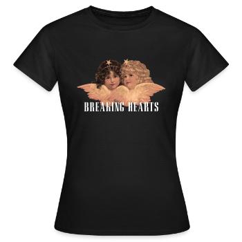 Herzen brechen - Frauen T-Shirt - Schwarz - Vorne - AI Model Female 172 dark (172cm)