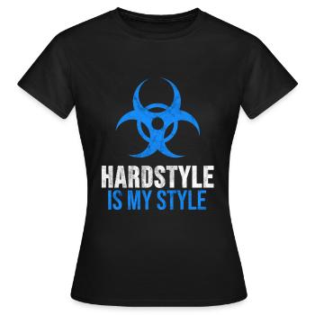 Hardstyle Shirt Hard Style Festival Raver Gift - Women's T-Shirt - black - Front - AI Model Female 172 dark (172cm)