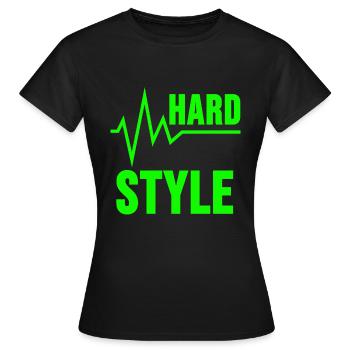 Hardstyle Shirt Hard Style Festival Raver Gift - Women's T-Shirt - black - Front - AI Model Female 172 dark (172cm)