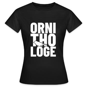 ornithologe vogelkunde - Frauen T-Shirt - Schwarz - Vorne - AI Model Female 172 dark (172cm)