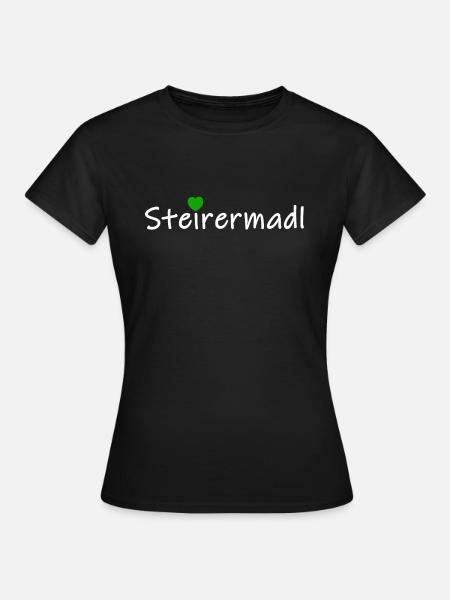 Steirerin Steier Steiermark Steirermadl Geschenk - Frauen T-Shirt - Schwarz