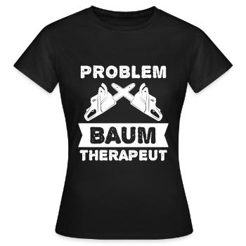 Forester Forester Foresters Chainsaw Gift - Women's T-Shirt - black - Front - AI Model Female 172 dark (172cm)