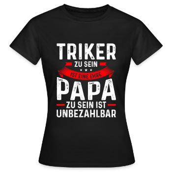 Trike Triker Dreirad Geschenk - Frauen T-Shirt - Schwarz - Vorne - AI Model Female 172 dark (172cm)