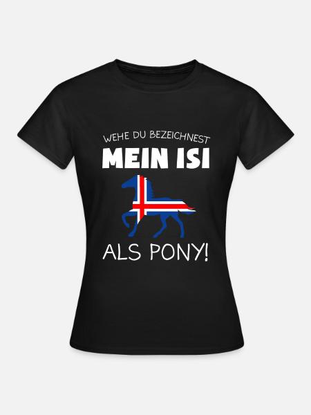 Islandpferd Islandpferde Isi Geschenk - Frauen T-Shirt - Schwarz