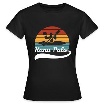 Kanupolo Kanu Polo Kajak Geschenk - Frauen T-Shirt - Schwarz - Vorne - AI Model Female 172 dark (172cm)