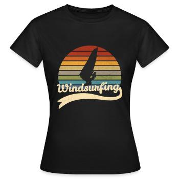 Windsurf Windsurfing Windsurfer gift - Women's T-Shirt - black - Front - AI Model Female 172 dark (172cm)