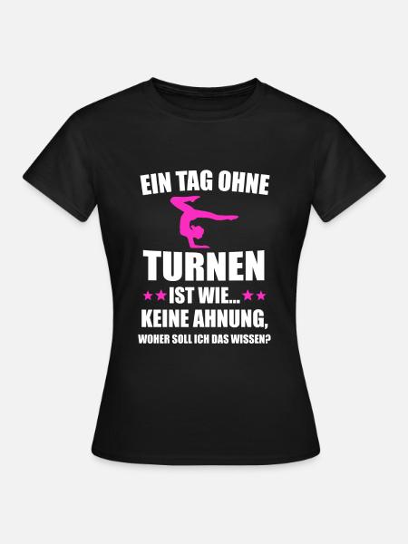 Turnen Gymnastik Turner Geschenk - Frauen T-Shirt - Schwarz