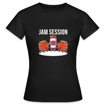 Jam Session – Sweet jam fun for breakfast - Women's T-Shirt - black - Front - AI Model Female 172 dark (172cm)