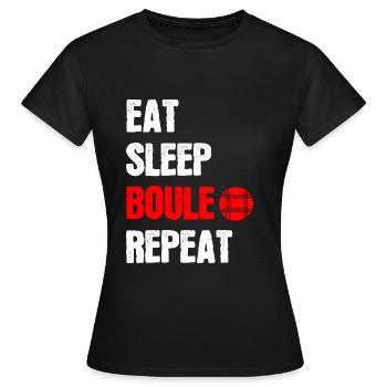 Petanque petanque petanque bowls gift - Women's T-Shirt - black - Front - AI Model Female 172 dark (172cm)