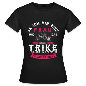 Trike Triker Trikerin Frau Mama Geschenk - Frauen T-Shirt - Schwarz - Vorne - AI Model Female 172 dark (172cm)