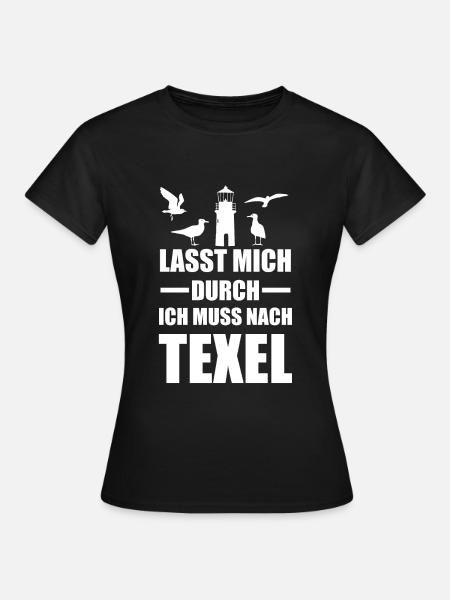 Texel Niederlande Westfriesische Geschenk - Frauen T-Shirt - Schwarz