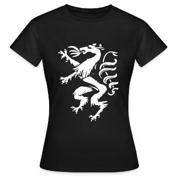 Panthère de Styrie – Orgueil et tradition - T-shirt Femme - noir - Devant - AI Model Female 172 dark (172cm)