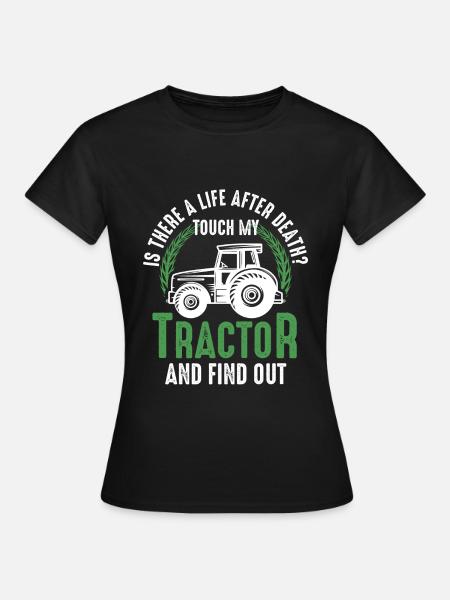 Tracteur Tracteurs Tracteur Cadeau - T-shirt Femme - noir