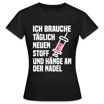Diabetiker Insulin Diabetik - Frauen T-Shirt - Schwarz - Vorne - AI Model Female 172 dark (172cm)