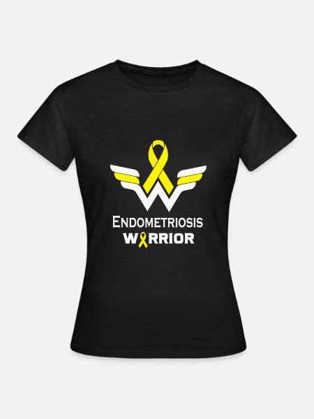 Endometriosis Awareness Warrior Support Survivor - Women's T-Shirt - black